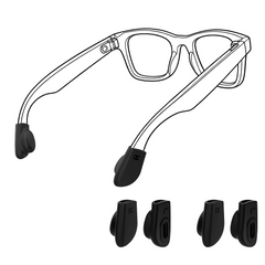 HIBLOKS Eyeglass Ear Grip Compatible with Ray-Ban Meta - Hibloks AI Glasses Accessories Store